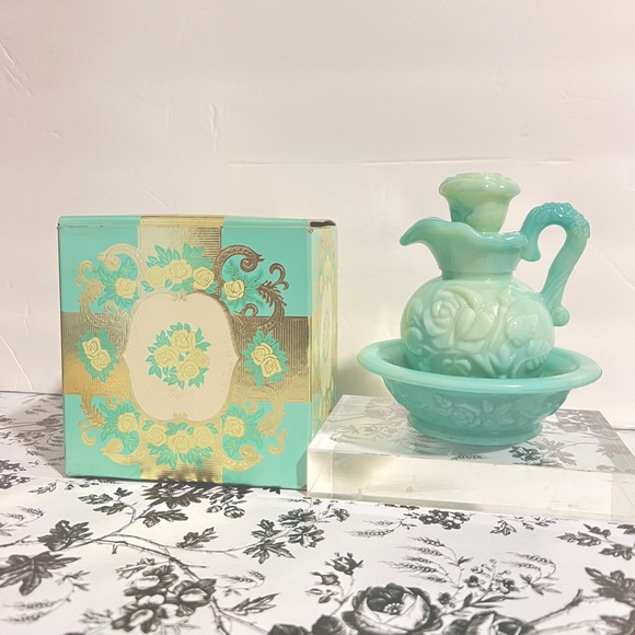 Avon Other - Vintage Avon Victoriana pitcher and bowl bath oil decanter
